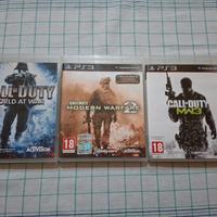 Lotto 3 videogiochi Call Of Duty ps3