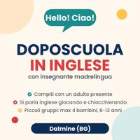 Doposcuola in inglese con madrelingua - Dalmine