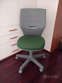 sedia da scrivania verde oliva