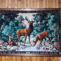 Arazzo da parete con Cervi