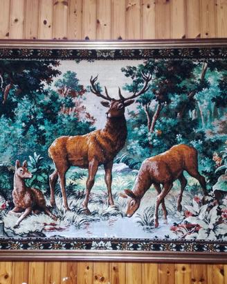 Arazzo da parete con Cervi