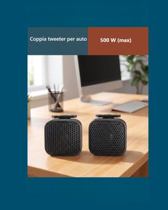 Coppia di Tweeter per auto 500 Watt