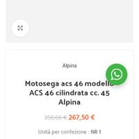 Motosega alpina ACS 46