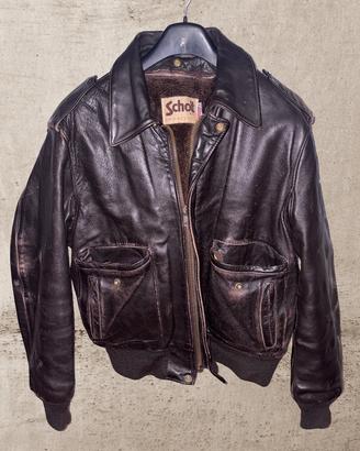 Giacca Schott NYC in Pelle Vintage A-2