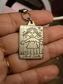 Ciondolo argento e ciondolo Santa Rita