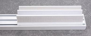 Binario 3 vie cm. 220 per tende pannello