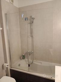 Box doccia in cristallo per vasca da bagno