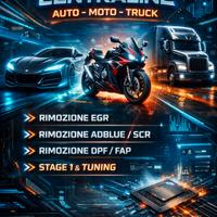 Rimappatura centraline, stage 1 EGR DPF ADBLUE