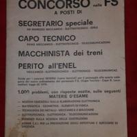 Libro concorso Ferrovie dello Stato FS treni 1979