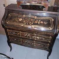 Ribalta olandese più cassettoncino in noce