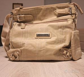 Borsa a tracolla H&B Hernan Beige con borsellino