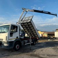 IVECO EUROCARGO 120 E 18 RIBALTABILE + GRU 4X2