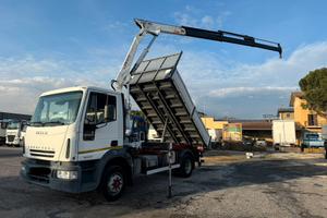 IVECO EUROCARGO 120 E 18 RIBALTABILE + GRU 4X2