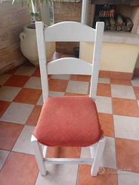 6 sedie legno massello