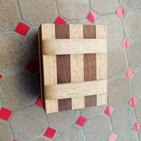 Scatola scrigno segreto legno rompicapo