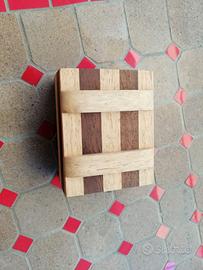 Scatola scrigno segreto legno rompicapo