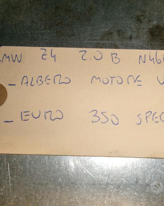 Albero motore bmw z4 2,0 tipo motore n46b20b