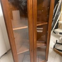 Vetrinetta Pensile angolare in legno