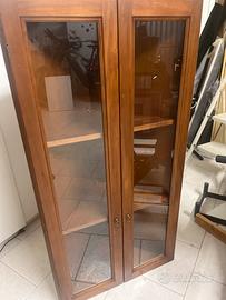 Vetrinetta Pensile angolare in legno