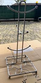 Porta tazze cromato e porta spezie