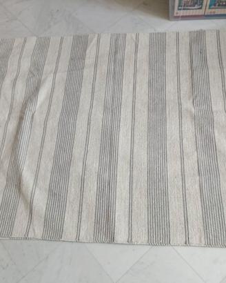 Tappeto pelo corto in cotone, GRIGIO