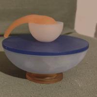 Zuccheriera / Formaggiera in vetro satinato