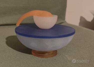 Zuccheriera / Formaggiera in vetro satinato