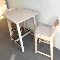 Tavolino alto da bar Ikea Norraker + 2 sgabelli