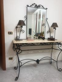 Consolle in ferro battuto artigianale
