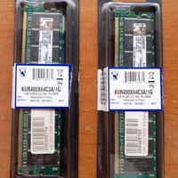 due banchi DDR 1 400 1GB Kingston KVR400X64C3A/1G