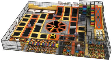 Trampoline Park per Aree Divertimento per Famiglie