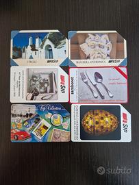 6 schede telefoniche omaggio