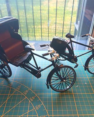 Risciò e Bicicletta Vintage in miniatura