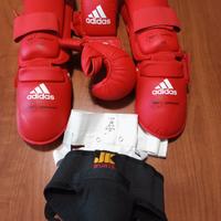 kit completo protezioni karate kumite 