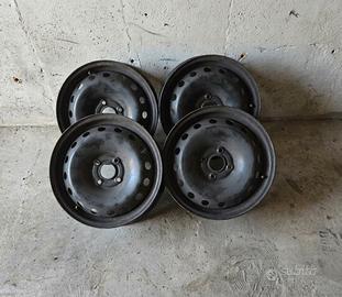 4 Cerchi in ferro 15 pollici 4x100 6Jx15