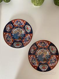 2 piatti giapponesi ceramica Imari