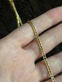 Collana in oro 18 kt (750) catena groumette
