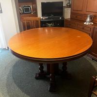 tavolo rotondo legno allungabile