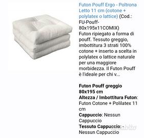 Materasso Futon pieghevole come pouff - Arredamento e Casalinghi In vendita  a Udine