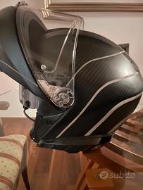 casco AGV sportmodular carbonio con interfono 