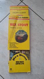 3 libri gialli con Nero Wolfe