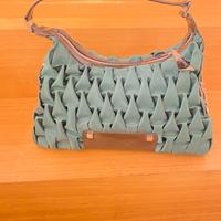 Borsa in raso verde Braccialini