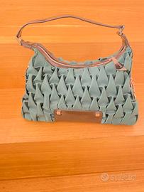 Borsa in raso verde Braccialini