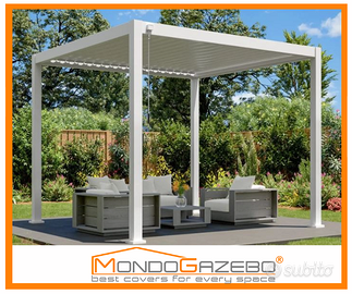 Pergola Bioclimatica3x3 3x3.6 3x4 manuale lamelle