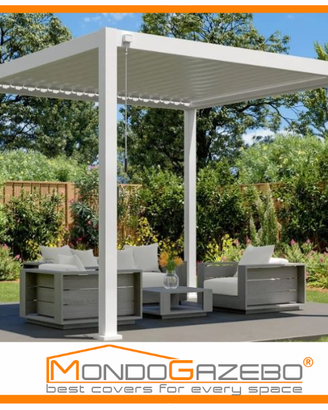Pergola Bioclimatica3x3 3x3.6 3x4 manuale lamelle