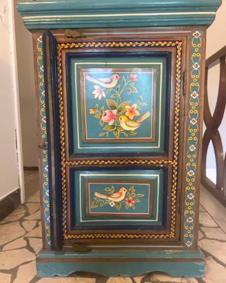 Comodino Legno decorato