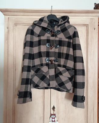 Cappotto corto a quadri donna Please tg. L
