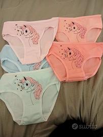 5pz Slip da bambina unic. nuovi