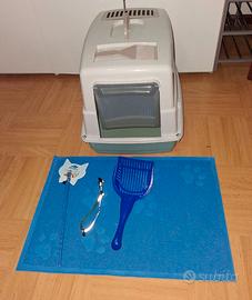 Lettiera gatto chiusa con filtro+RE GALI