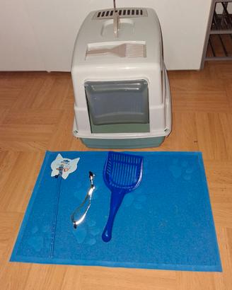 Lettiera NUOVA gatto chiusa con filtro+RE GALI